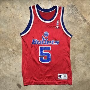 Vintage 90s Washington Bullets Champion Juwan Howard Jersey